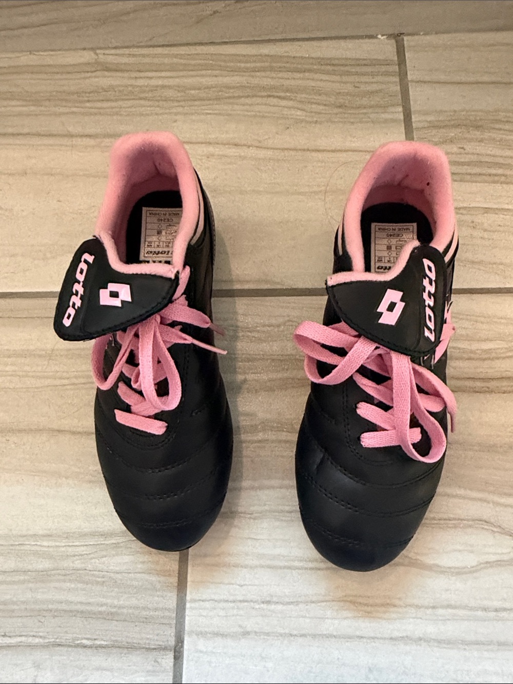 OTTO Black and Pink Athletic Sneakers